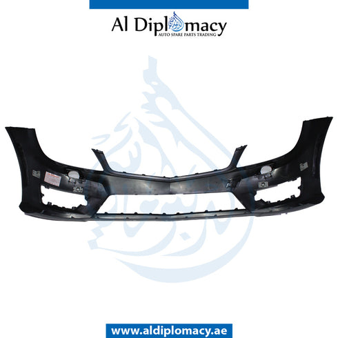 Front Bumper, WITH SENSOR AND WIPER HOLE for Mercedes-Benz C Class W204 (2007-2015) models