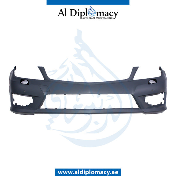 Front Bumper, WITH SENSOR AND WIPER HOLE for Mercedes-Benz C Class W204 (2007-2015) models, Part Number T-2048808347