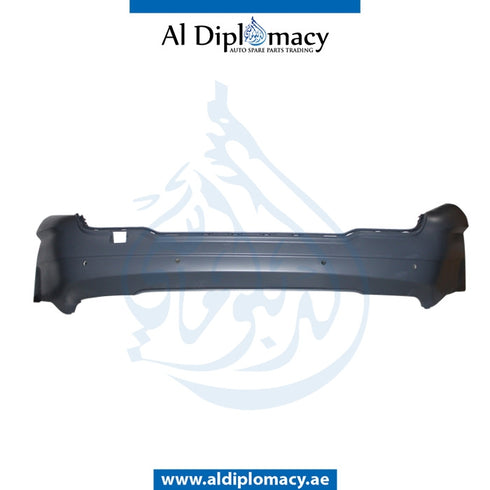 Rear Bumper, WITH SENSOR Hole, SINGLE EXHAUST Type, Amg, COMPLETE for Mercedes-Benz C Class W204 (2007-2015) models