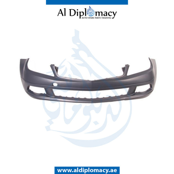 Front Bumper, WITHOUT SENSOR Hole, NORMAL for Mercedes-Benz C Class W204 (2007-2015) models, Part Number T-2048850025