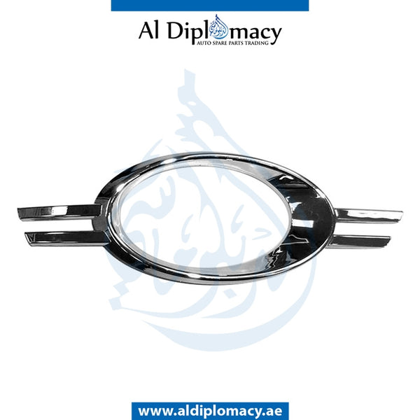 Left FOG LAMP GRILLE TRIM Ring, CHORME for Mercedes-Benz C Class W204 (2007-2015) models, Part Number T-2048851374