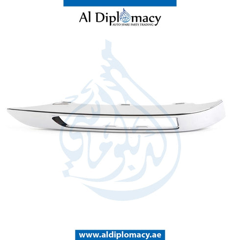 Left FOG LAMP CHROME MOLDING for Mercedes-Benz C Class W204 (2007-2015) models, Part Number T-2048853374