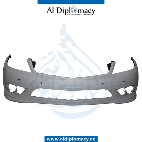 Front Bumper, WITH SENSOR Hole, AMG for Mercedes-Benz C Class W204 (2007-2015) models, Part Number T-2048857725