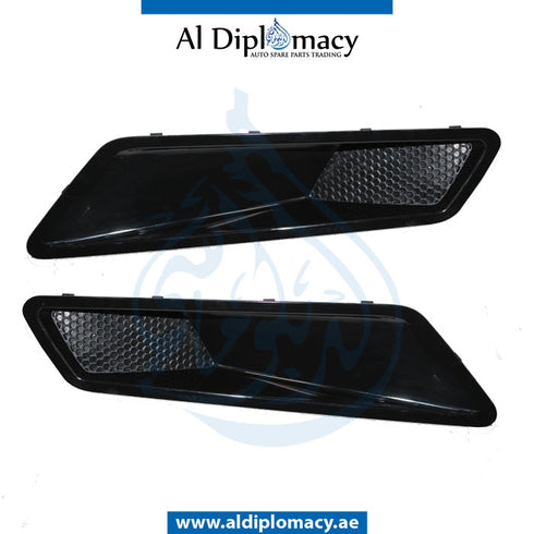HOOD Grille, 507 Edition, 63 Style, SET for Mercedes-Benz C Class W204 (2007-2015) models, Part Number T-204BONNET AIR VENT 63/507 EDITION SET