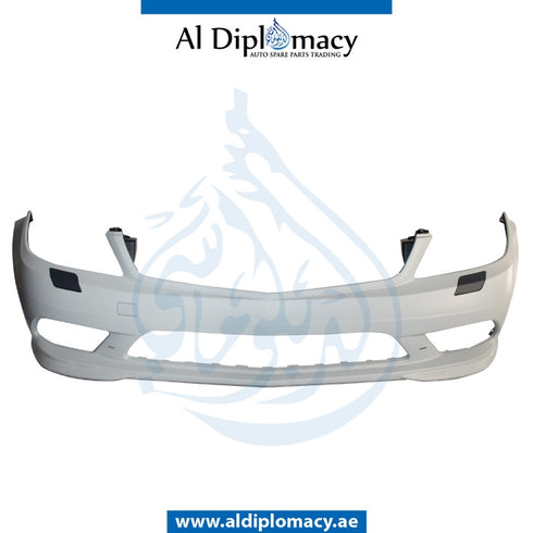 Front Bumper, WITHOUT SENSOR Hole, Amg, LED FOG LAMP TYPE for Mercedes-Benz C Class W204 (2007-2015) models