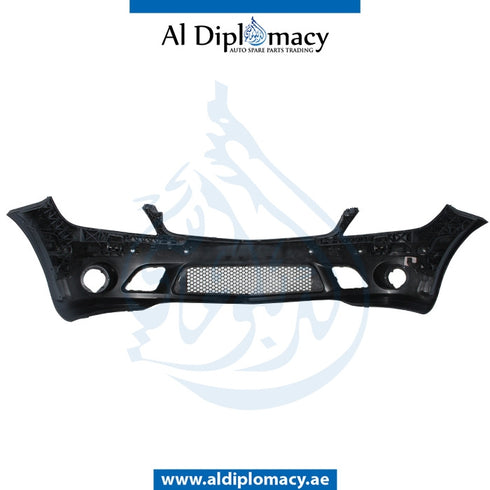 Front Bumper, WITH SENSOR Hole, WIPER Hole, AND FOG Lamp, AMG 63 for Mercedes-Benz C Class W204 (2007-2015) models, Part Number T-204FB(63)-07+S+W