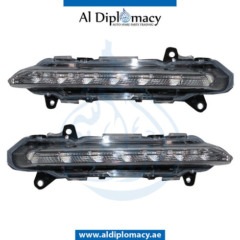 Front Bumper, WITH SENSOR Hole, LED FOG LAMP Type, AMG for Mercedes-Benz C Class W204 (2007-2015) models
