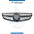 SHOW Grille, 1 LINE 63 Style, SILVER for Mercedes-Benz C Class W204 (2007-2015) models, Part Number T-204GRILL(63)-SL