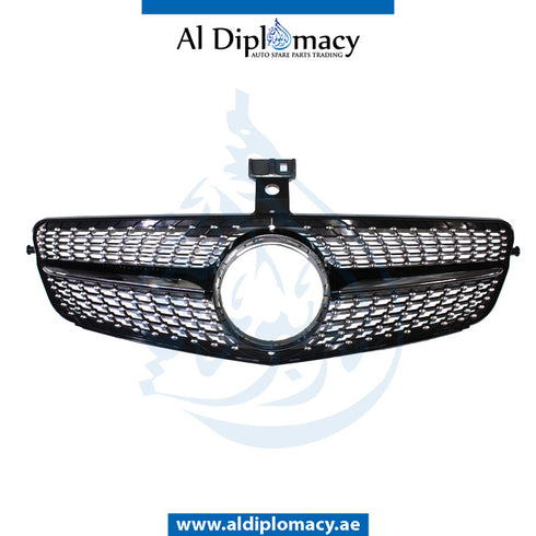SHOW Grille, SPORT DIAMOND Style, BLACK for Mercedes-Benz C Class W204 (2007-2015) models