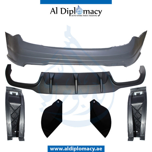 Rear Bumper, WITHOUT SENSOR Hole, AMG 63 for Mercedes-Benz C Class W204 (2007-2015) models, Part Number T-204RB(63)-S 2012