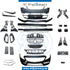 Front Rear W205 C63 2019 BODYKIT Complete. Bumper, Bumper, GT Grille, SIDE Skirt, AND EXHAUST for Mercedes-Benz C Class W205 (2015-2021) models, Part Number T-205 C63 BODY KIT-2019-CO FULL