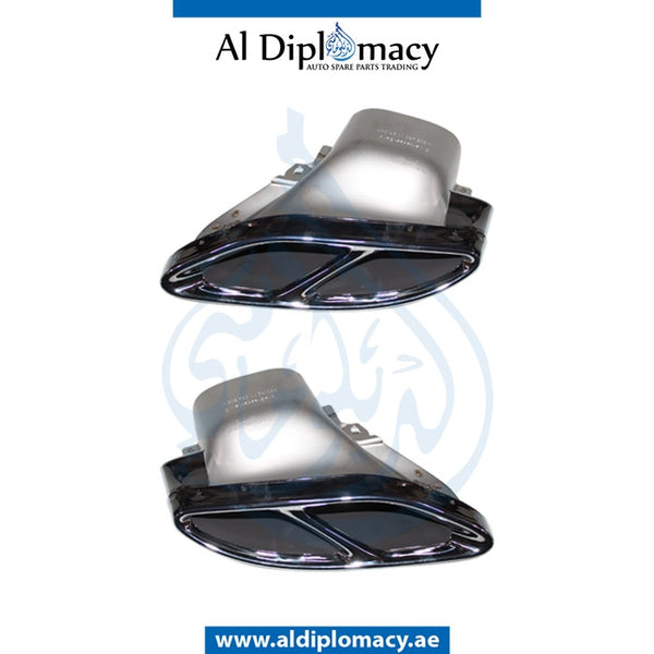 EXHAUST TAILPIPE Tip, SET for Mercedes-Benz C Class W205 (2015-2021) models, Part Number T-2054900400/0300