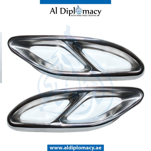 EXHAUST TAILPIPE Tip, Set, C43 LOOK for Mercedes-Benz C Class W205 (2015-2021) models