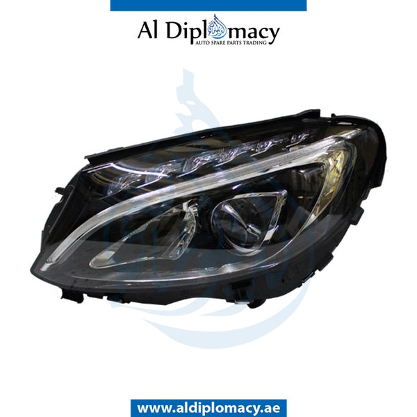 Left Headlight, LED for Mercedes-Benz C Class W205 (2015-2021) models, Part Number T-2058203661