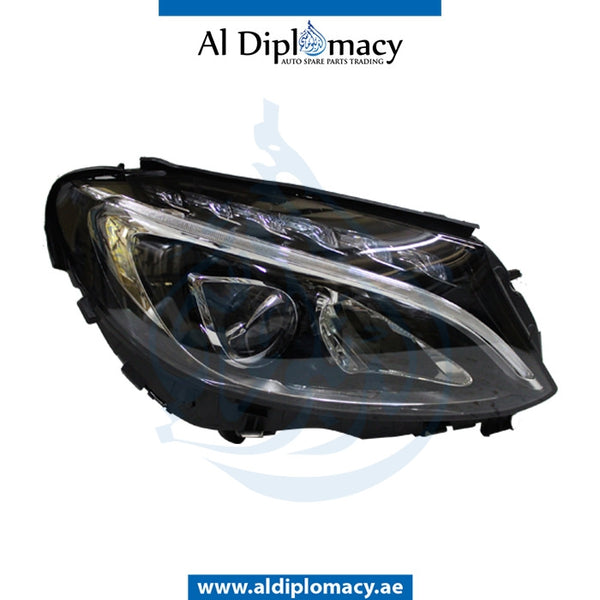 Right Headlight, LED for Mercedes-Benz C Class W205 (2015-2021) models, Part Number T-2058203761