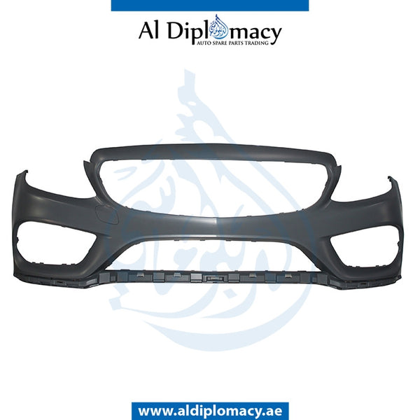 Rear Bumper, WITHOUT SENSOR Hole, AMG for Mercedes-Benz C Class W205 (2015-2021) models, Part Number T-2058801740