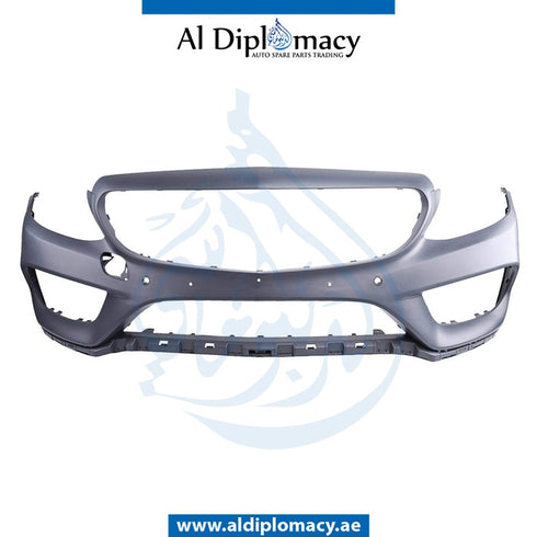 Front Bumper, WITH SENSOR Hole, AMG for Mercedes-Benz C Class W205 (2015-2021) models, Part Number T-2058801840-CN