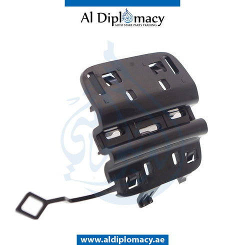 Rear BUMPER TOWING HOOK COVER for Mercedes-Benz C Class W205 (2015-2021) models, Part Number T-2058850256