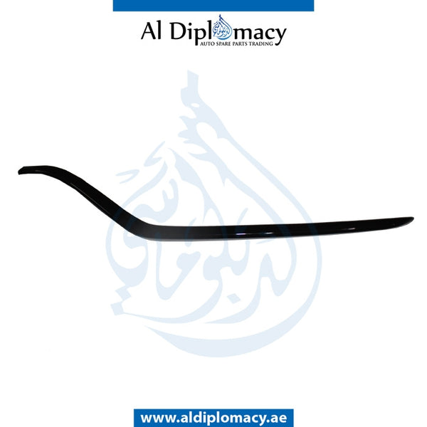 Front Left Lower BUMPER Molding, NIGHT Style, AMG 63 for Mercedes-Benz C Class W205 (2015-2021) models, Part Number T-2058852274