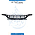 Front Lower BUMPER Grille, Center, BLACK for Mercedes-Benz C Class W205 (2015-2021) models, Part Number T-2058857904