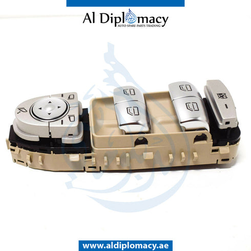 Front Left DOOR WINDOW Switch, BEIGE for Mercedes-Benz C Class N293 (2019-2023) models