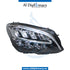 Right Headlight, UPGRADE TO 2019 Look, LED for Mercedes-Benz C Class W205 (2015-2021) models