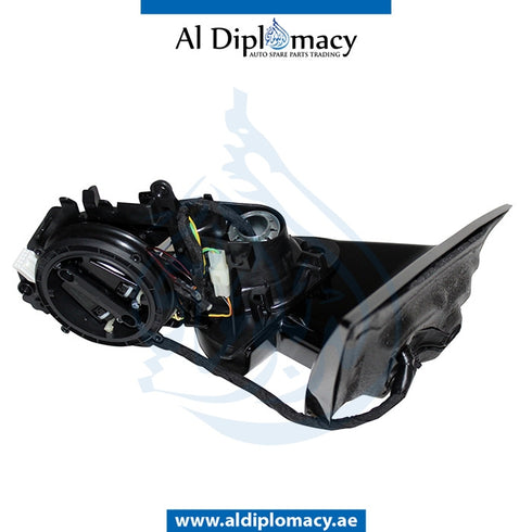 Left Mirror, WITH Glass, Cover, AND Lamp, COMPLETE for Mercedes-Benz E-Class Coupe W207 (2009-2017) models