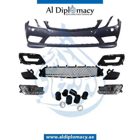 Front Bumper, WITH SENSOR AND WIPER Hole, AMG for Mercedes-Benz E-Class Coupe W207 (2009-2017) models, Part Number T-2078800447-CO
