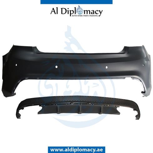 Rear Bumper, WITH SENSOR Hole, Amg, COMPLETE for Mercedes-Benz E-Class Coupe W207 (2009-2017) models, Part Number T-2078858025-CO