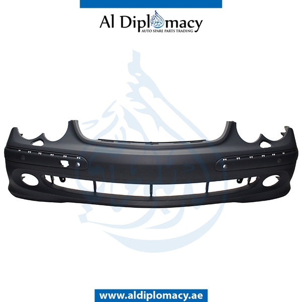 Front Bumper, WITH SENSOR AND WIPER HOLE for Mercedes-Benz CLK Class C209 (2002-2010) models, Part Number T-2098850325