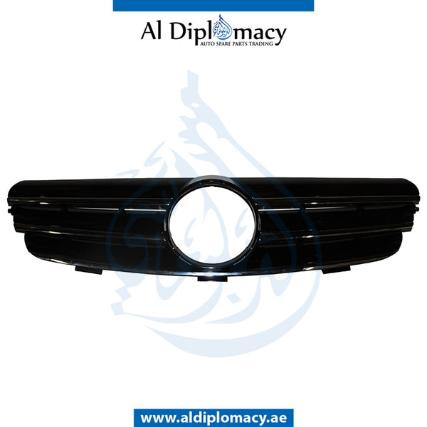 SHOW Grille, Black, 3 LINES for Mercedes-Benz CLK Class C209 (2002-2010) models, Part Number T-209GRILL-BK(3lINE)
