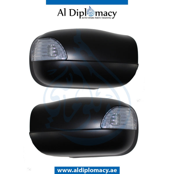 Mirror Cover, WITH LED Lamp, SET for Mercedes-Benz E Class W210 (1996-2002) models, Part Number T-2108100164+T-2108100264
