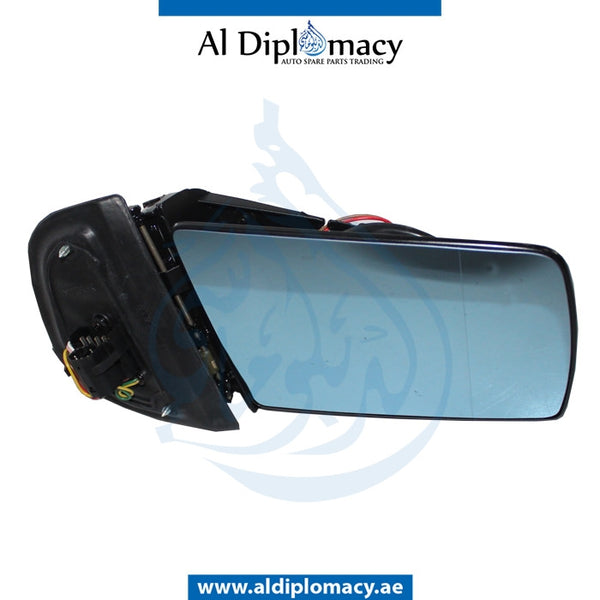 Right Mirror Frame, WITH Glass, WITHOUT COVER for Mercedes-Benz E Class W140 (1992-1999) models, Part Number T-2108101016
