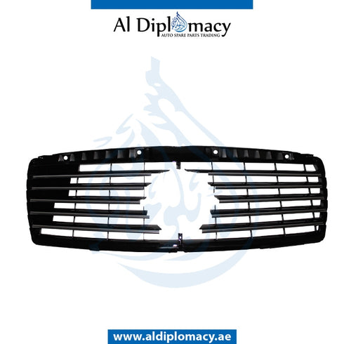 SHOW Grille, Black, 11 LINES for Mercedes-Benz E Class W210 (1996-2002) models, Part Number T-210GRILL-BK SPORT(11LINE)