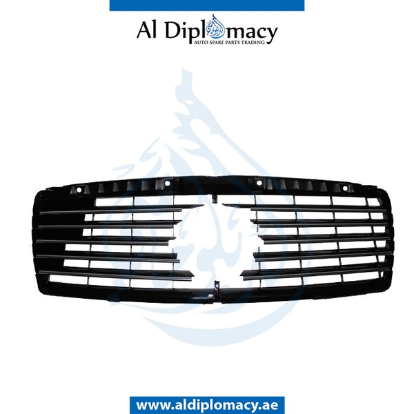 SHOW Grille, Black, 11 LINES for Mercedes-Benz E Class W210 (1996-2002) models, Part Number T-210GRILL-BK SPORT(11LINE)