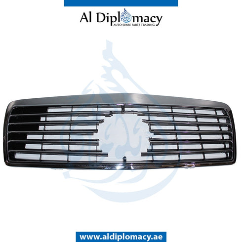 SHOW Grille, Black, 11 LINES for Mercedes-Benz E Class W210 (1996-2002) models, Part Number T-210GRILL-BK(11LINE)