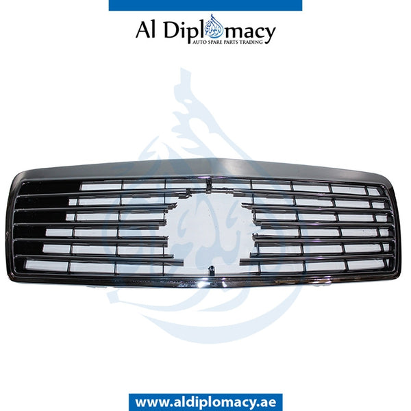 SHOW Grille, Black, 11 LINES for Mercedes-Benz E Class W210 (1996-2002) models, Part Number T-210GRILL-BK(11LINE)