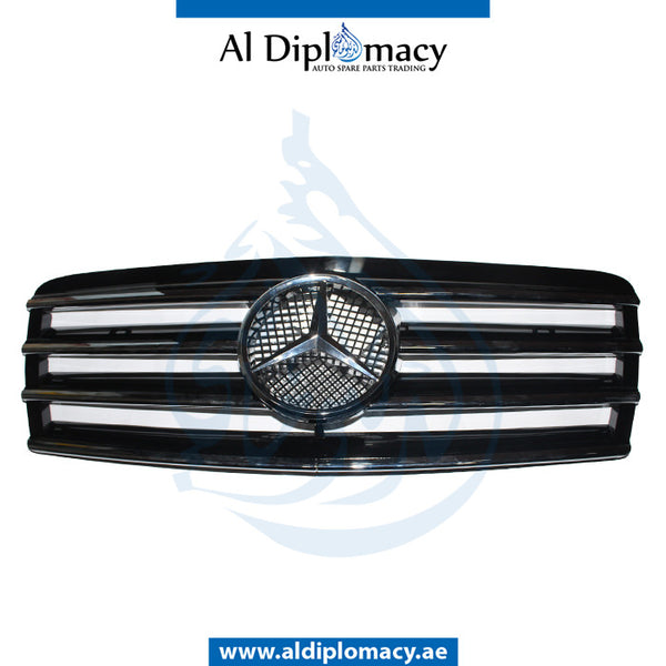 SHOW Grille, CL Type, BLACK for Mercedes-Benz E Class W210 (1996-2002) models, Part Number T-210GRILL