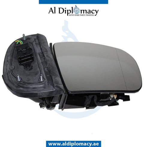 Right Mirror, WITH Glass, WITHOUT COVER for Mercedes-Benz E Class W210 (1996-2002) models, Part Number T-210MIR #13PIN(RH)