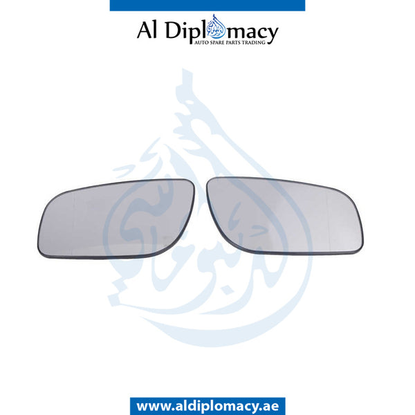 Mirror Glass, SET for Mercedes-Benz E Class W211 (2002-2009) models, Part Number T-2118101021-H+T-2118100921-H