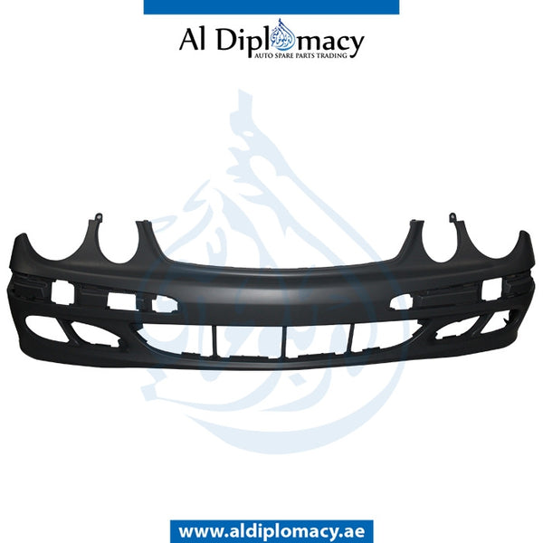 Front Bumper, WITHOUT SENSOR Hole, NORMAL for Mercedes-Benz E Class W211 (2002-2009) models, Part Number T-2118800040