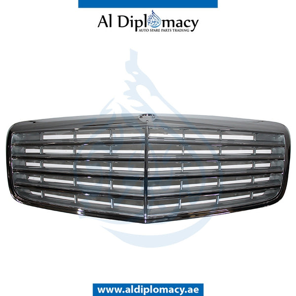 SHOW Grille, SILVER for Mercedes-Benz E Class W211 (2002-2009) models, Part Number T-2118801783-SL