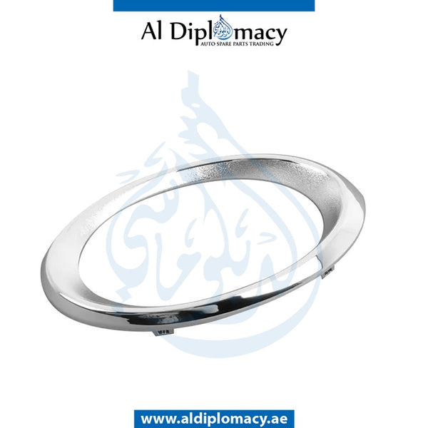 Right FOG LAMP TRIM Ring, CHROME for Mercedes-Benz E Class W211 (2002-2009) models, Part Number T-2118851074