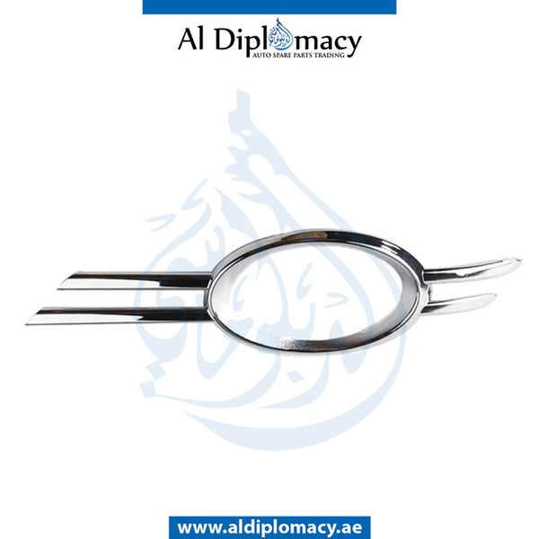 Left FOG LAMP TRIM Ring, CHROME for Mercedes-Benz E Class W211 (2002-2009) models, Part Number T-2118851174