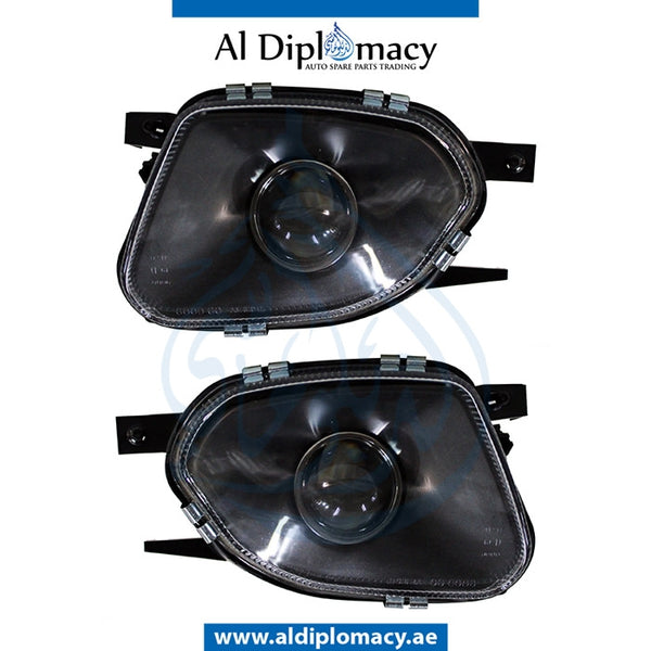 FOG Lamp, Black, SET for Mercedes-Benz E Class W211 (2002-2009) models, Part Number T-211FOG LAMP-BK/02-06(SET)
