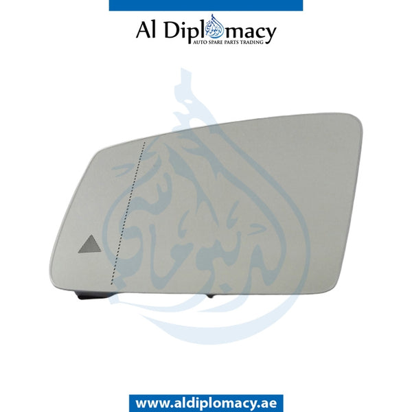 Left Side Mirror Glass, Mercedes-Benz C Class W204 Models By Taiwan, Part Number 2128102121