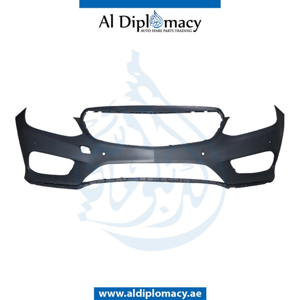 Front Bumper, WITH SENSOR Hole, AND SHOW Grille, Amg, COMPLETE for Mercedes-Benz E Class W212 (2009-2016) models, Part Number T-2128852738-CO-CN