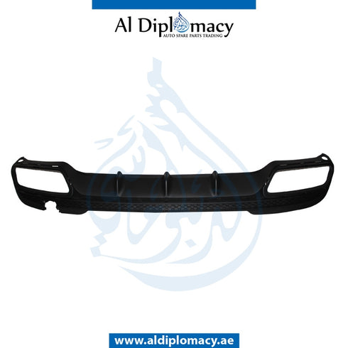 Rear BUMPER Diffuser, Silver, COMPLETE for Mercedes-Benz E Class E63 (2003-2010) models, Part Number T-2128853138-CO-SL