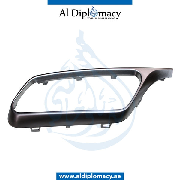 Rear Left BUMPER DIFFUSER CHROME Molding, 63 for Mercedes-Benz E Class E63 (2003-2010) models, Part Number T-2128854521