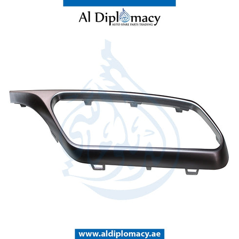 Rear Right BUMPER DIFFUSER CHROME Molding, 63 for Mercedes-Benz E Class W212 (2009-2016) models, Part Number T-2128854621